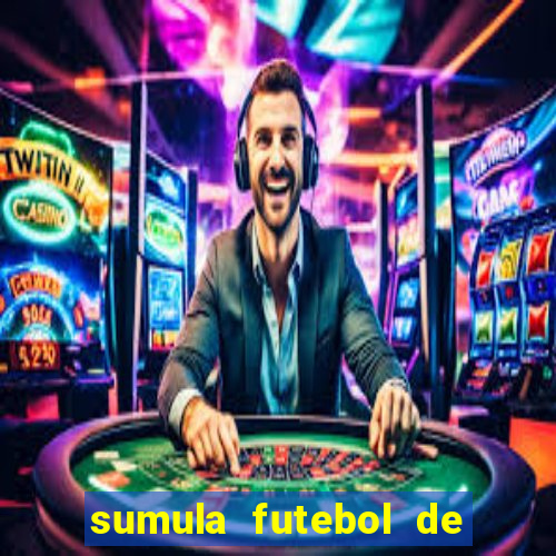 sumula futebol de campo word